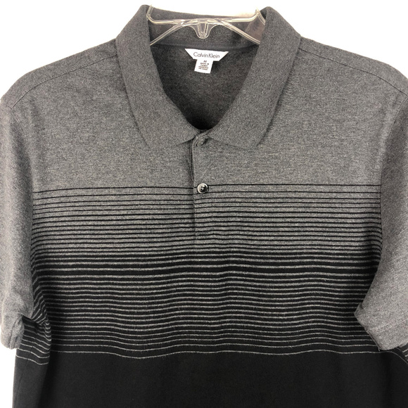 Calvin Klein Color Block Polo Size Medium - Picture 2 of 8